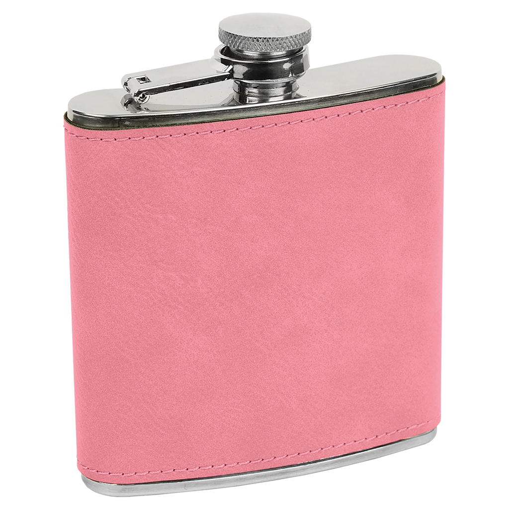 Engraved Leatherette Flask – “Dumpster Fire Response Team” | Stainless Steel Flask with Black Leatherette Wrap
