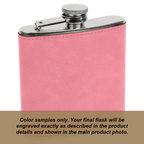 Personalized Birth Flower Flask- 6oz Stainless Steel