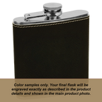 Personalized Birth Flower Flask- 6oz Stainless Steel