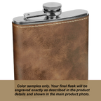 Personalized Birth Flower Flask- 6oz Stainless Steel