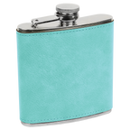 Engraved Leatherette Flask – “Dumpster Fire Response Team” | Stainless Steel Flask with Black Leatherette Wrap