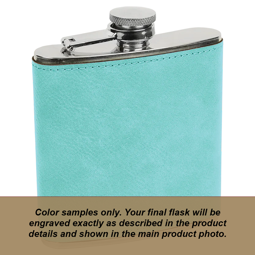 Custom Engraved Leatherette Flask