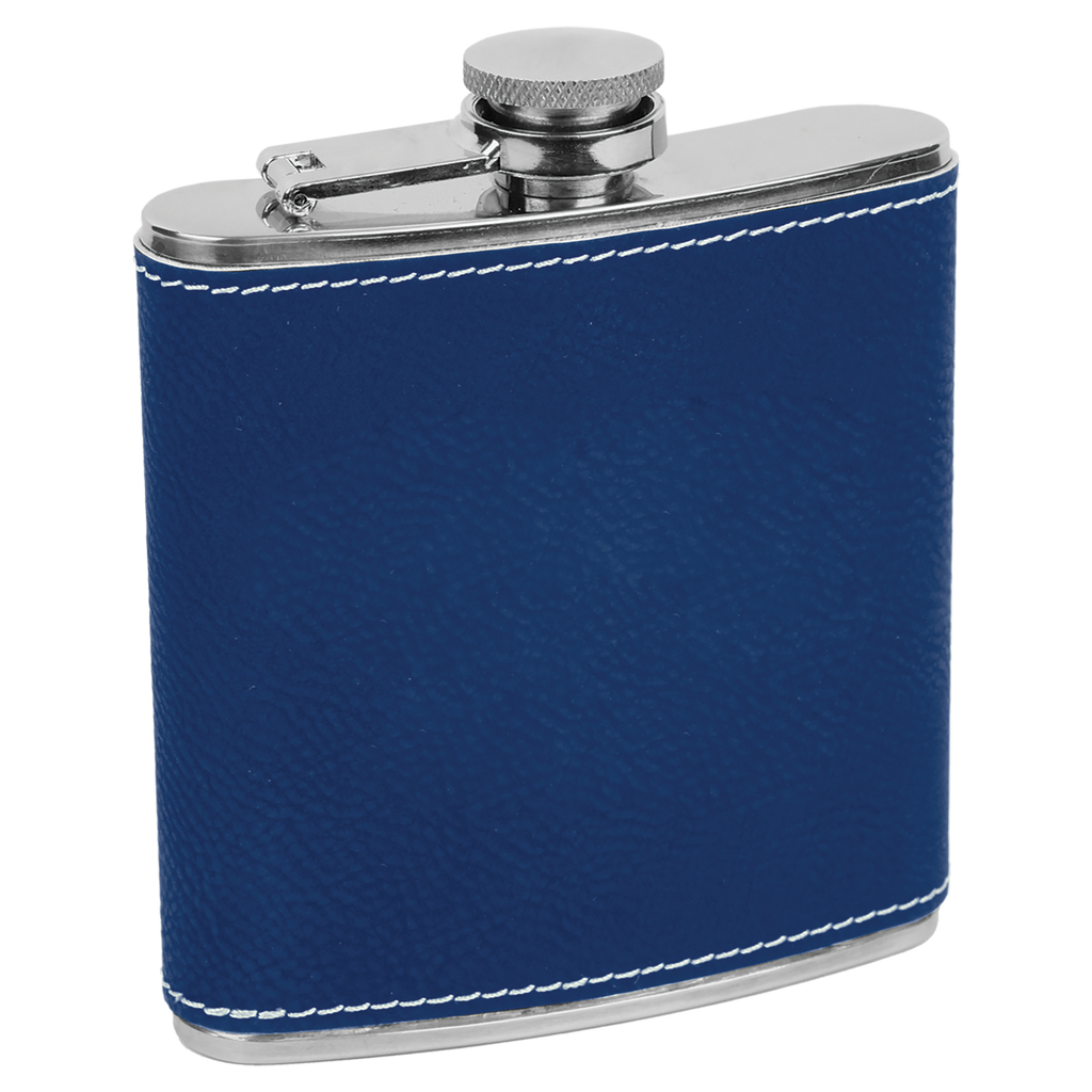 Engraved Leatherette Flask – “Dumpster Fire Response Team” | Stainless Steel Flask with Black Leatherette Wrap