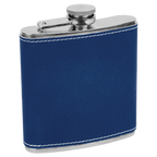 Engraved Leatherette Flask – “Dumpster Fire Response Team” | Stainless Steel Flask with Black Leatherette Wrap
