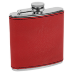Engraved Leatherette Flask – “Dumpster Fire Response Team” | Stainless Steel Flask with Black Leatherette Wrap