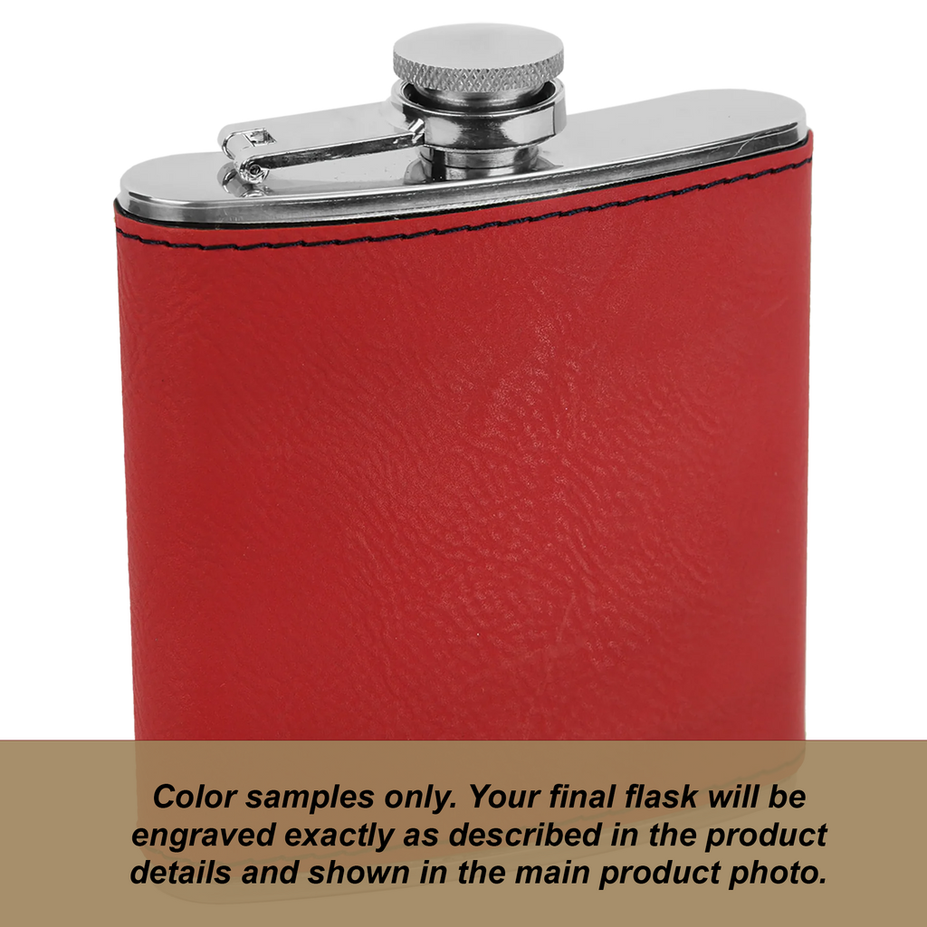 Personalized Birth Flower Flask- 6oz Stainless Steel