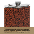 Personalized Birth Flower Flask- 6oz Stainless Steel