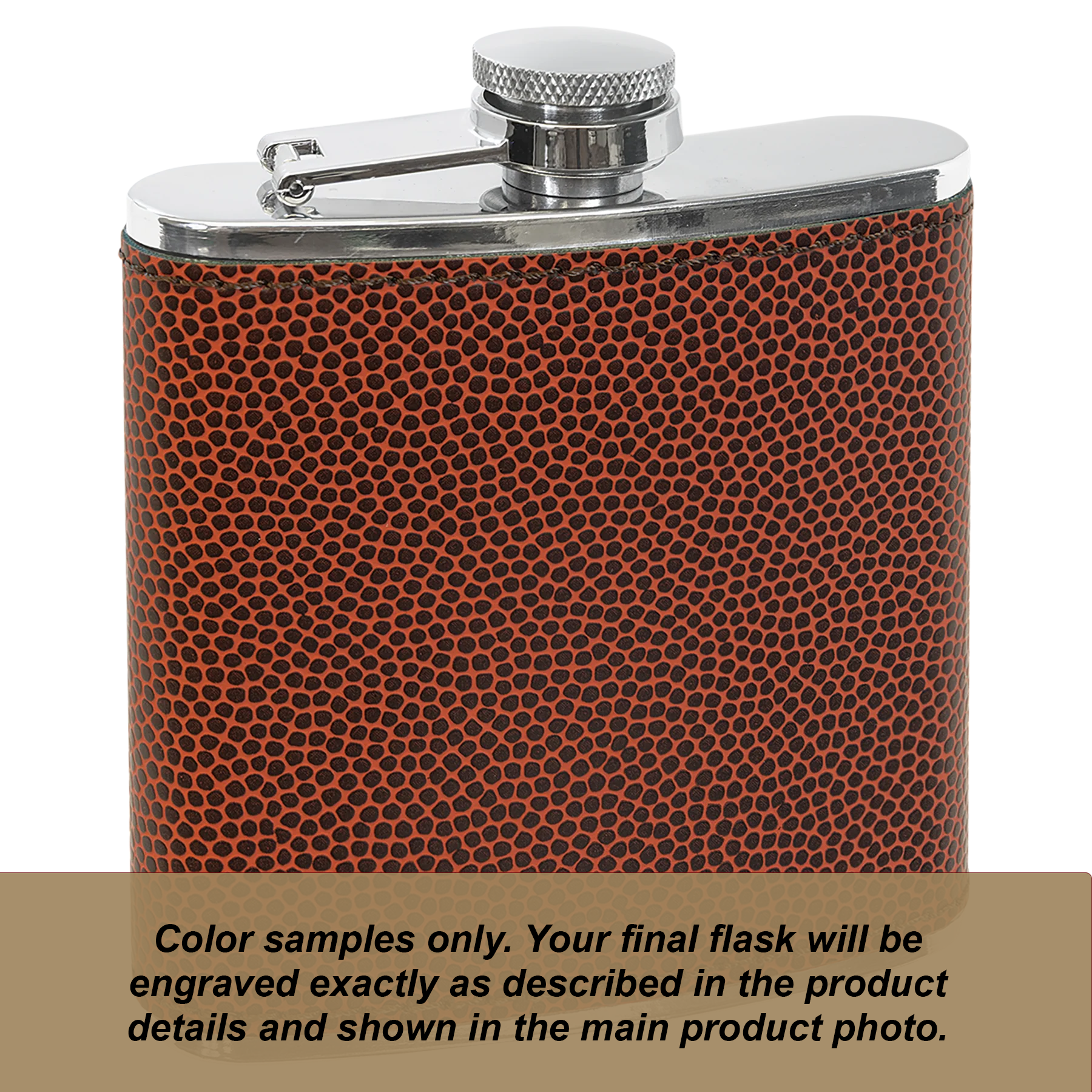 Personalized Leatherette Flask – Custom Monogram or Full Name Engraving