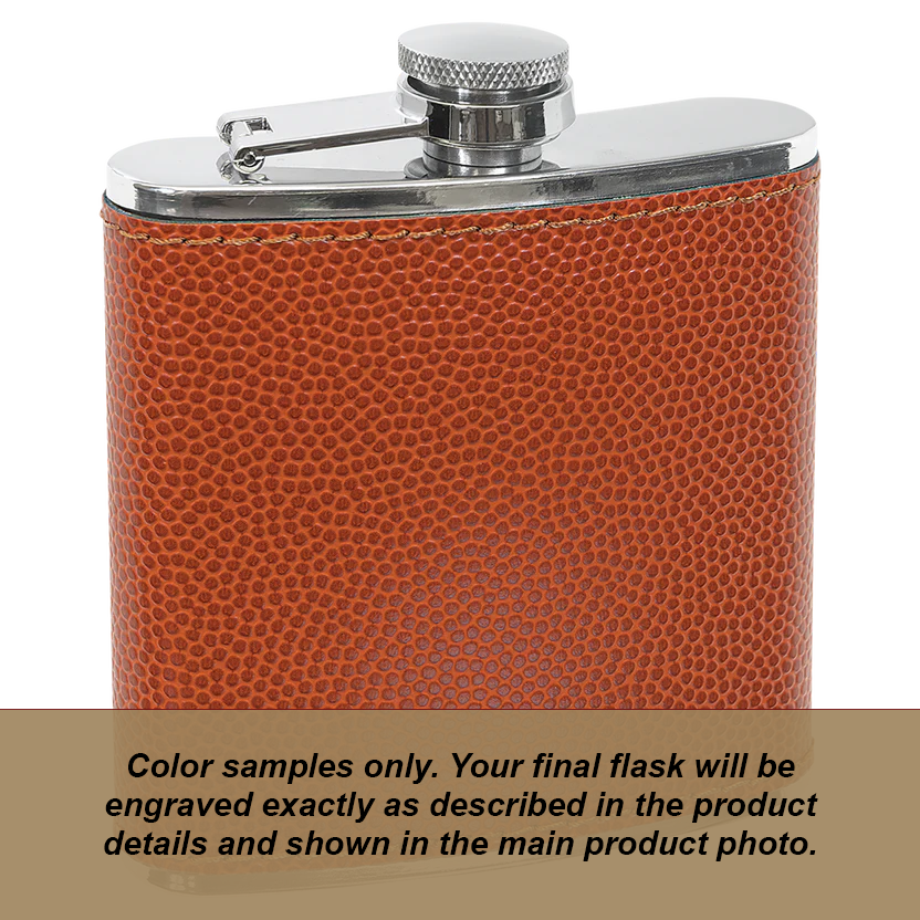 Personalized Birth Flower Flask- 6oz Stainless Steel