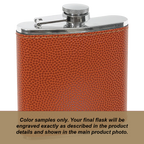 Personalized Birth Flower Flask- 6oz Stainless Steel