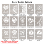 Custom engraved Handcrafted Flat White Wood Diary or Notebook | Customizable and Refillable Journal by Laser & Build Boutique