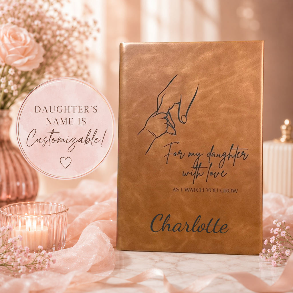 For My Daughter - Personalized Leatherette Journal