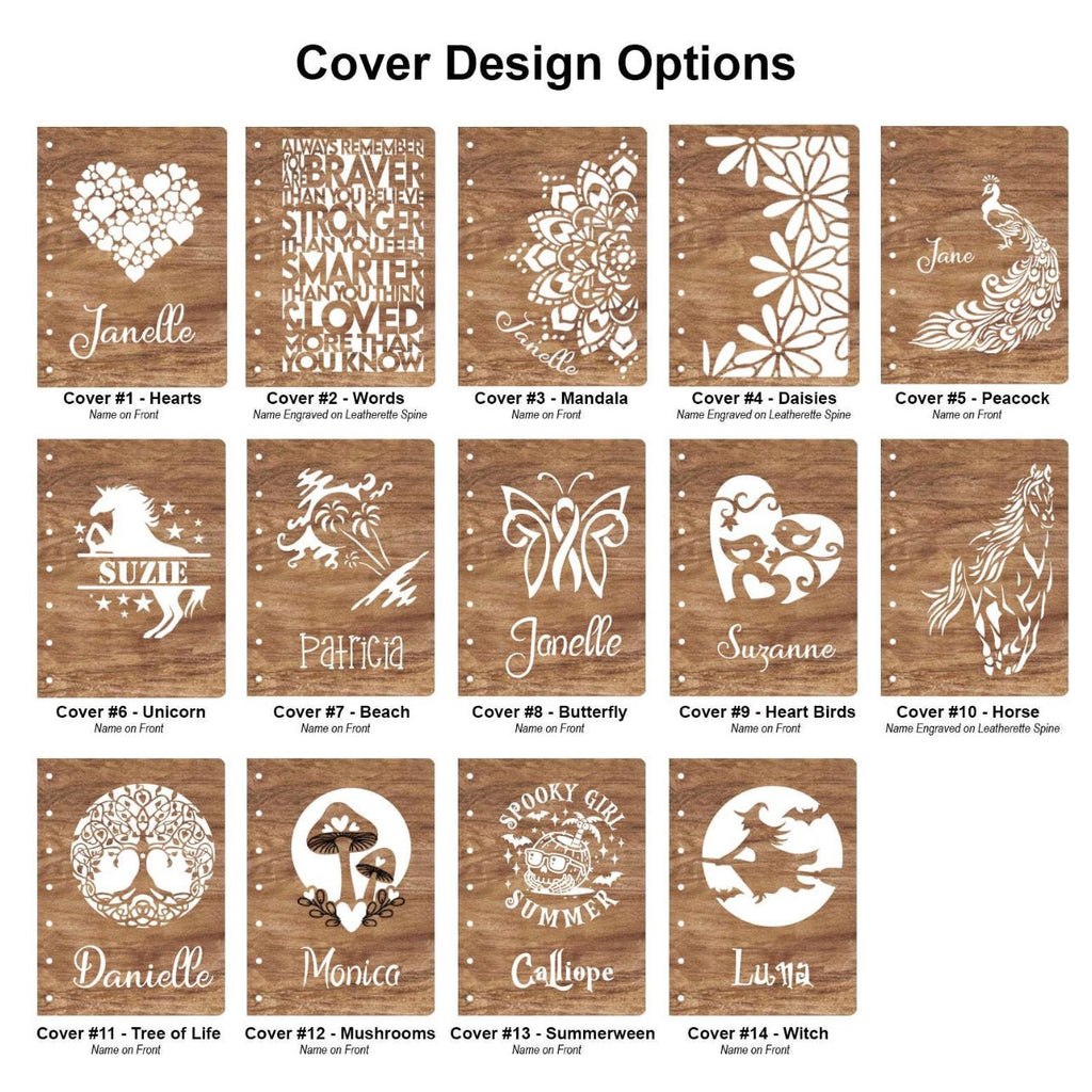 Handcrafted Wooden Diary or Notebook | Customizable and Refillable