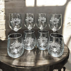 Custom Engraved Wine Glasses