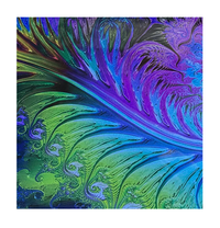 Glassy Rainbow Swirl