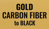 Gold Carbon Fiber to Black