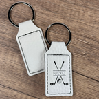 Premium Golf Keychain – Custom Engraved Leatherette®