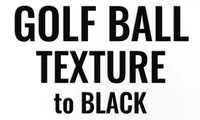 Golf Ball Texture to Black