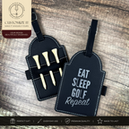 Custom Engraved Leatherette Golf Tee Holder