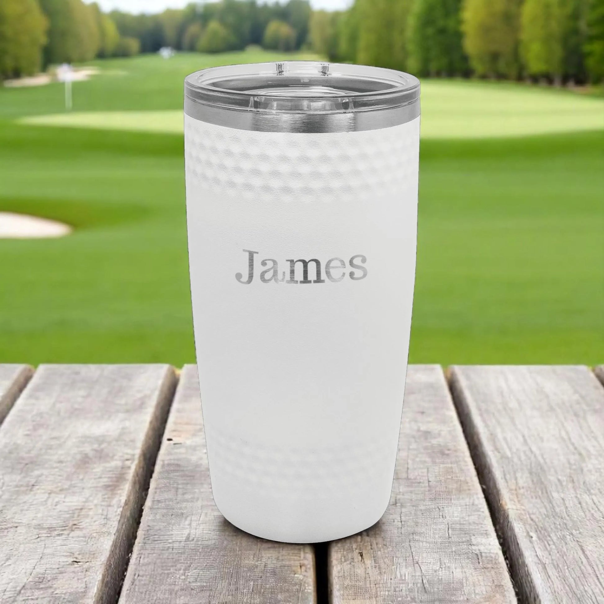 Best Dad by Par Golf Tumbler – 20 oz Engraved Golf Tumbler