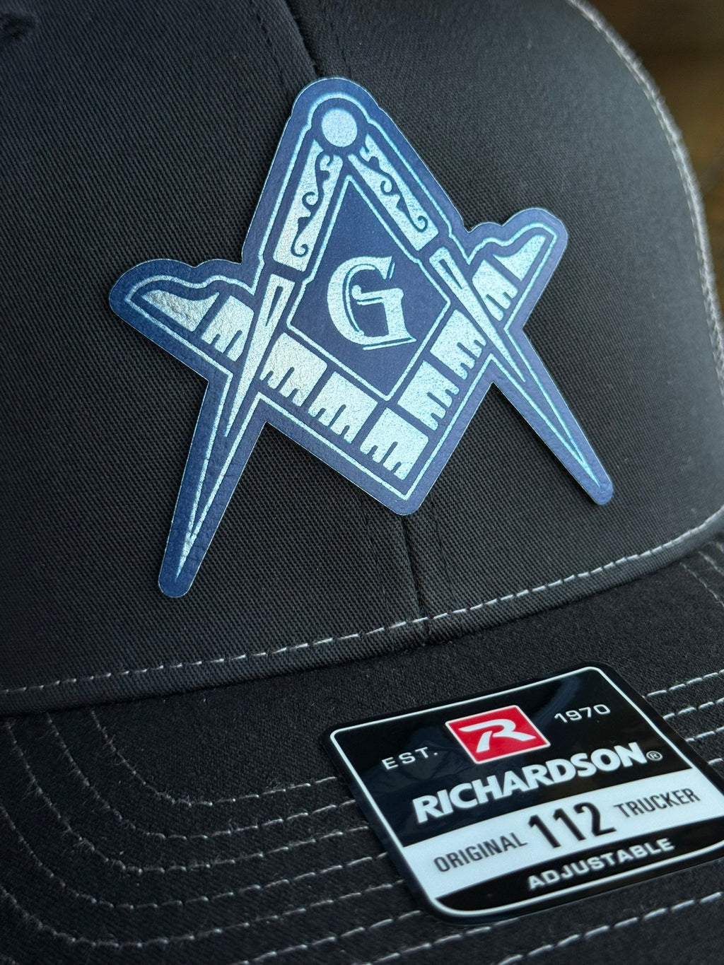 Custom Masonic Cap with Square & Compass Patch