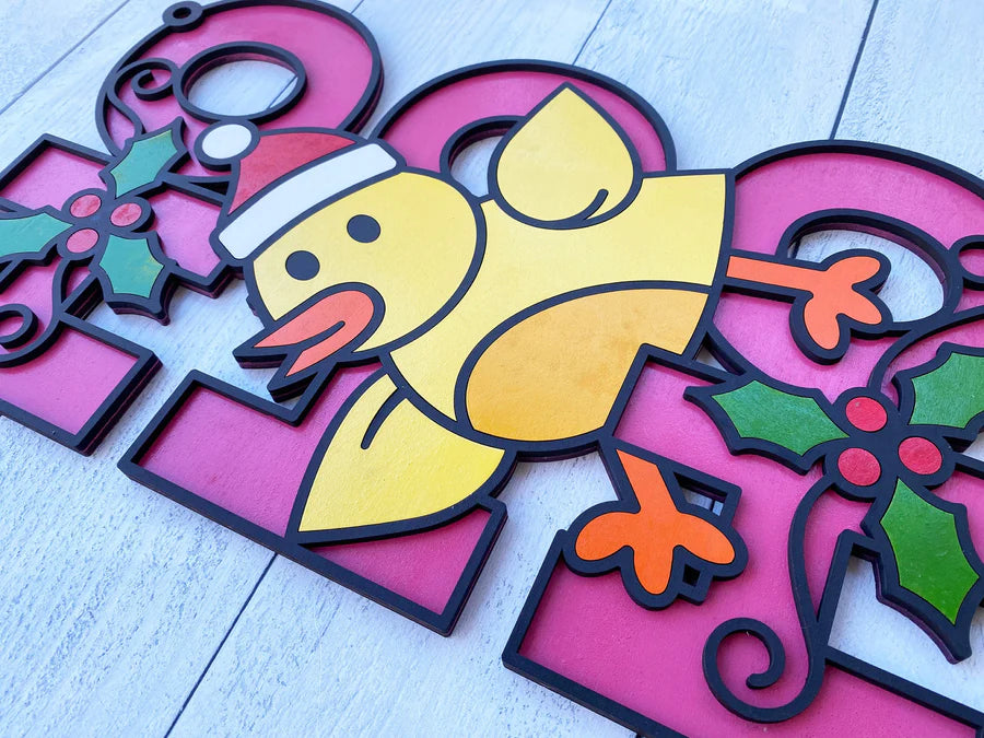 HO HO HO Christmas Character Signs