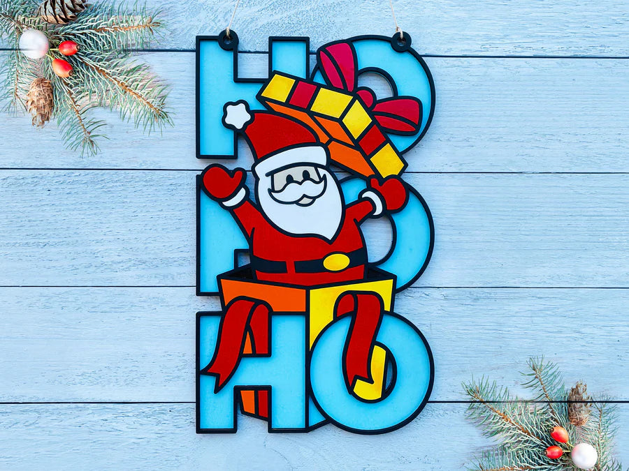 HO HO HO Christmas Character Signs
