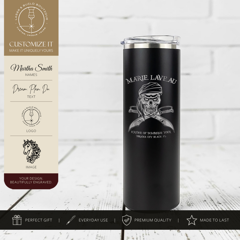 Custom Engraved 20oz Skinny Tumbler - Hogg Brand