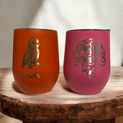 Custom Engraved Wine Tumblers