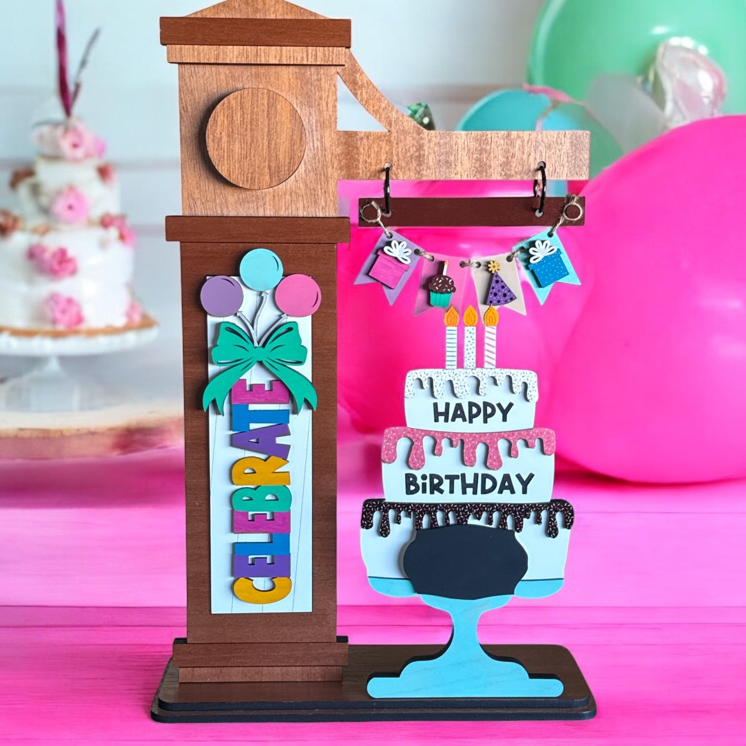 Birthday Interchangeable Sign Set for Wooden Post