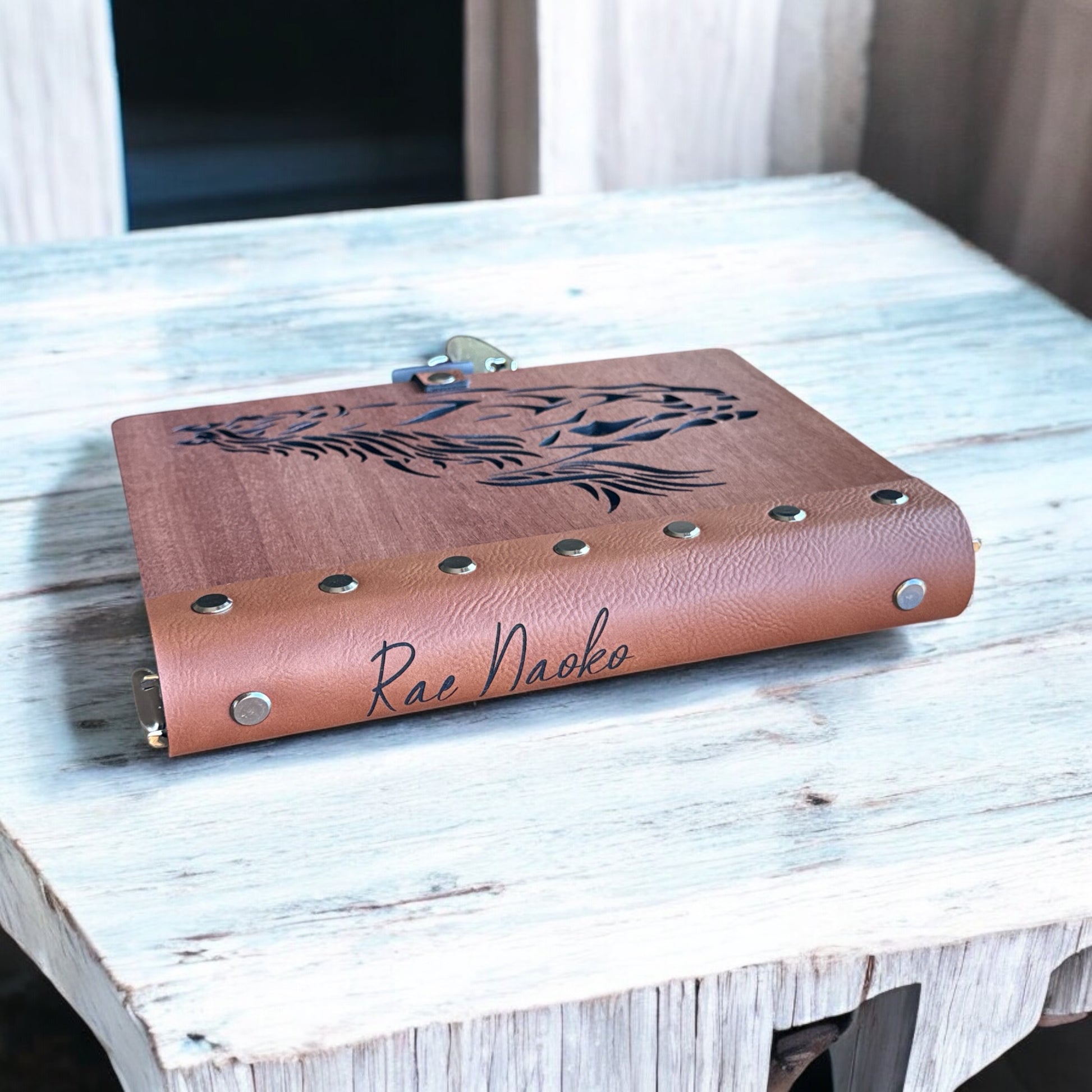 Handcrafted Wooden Diary or Notebook | Customizable and Refillable