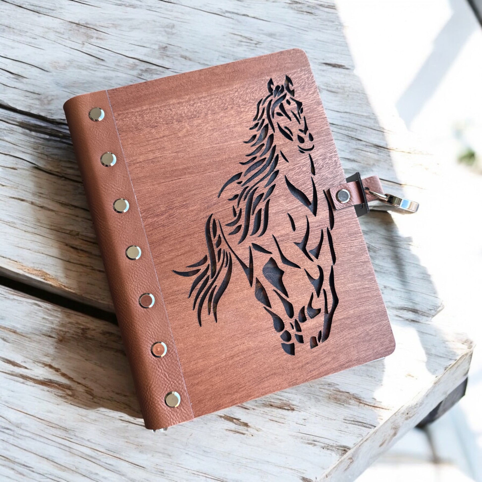 Handcrafted Wooden Diary or Notebook | Customizable and Refillable