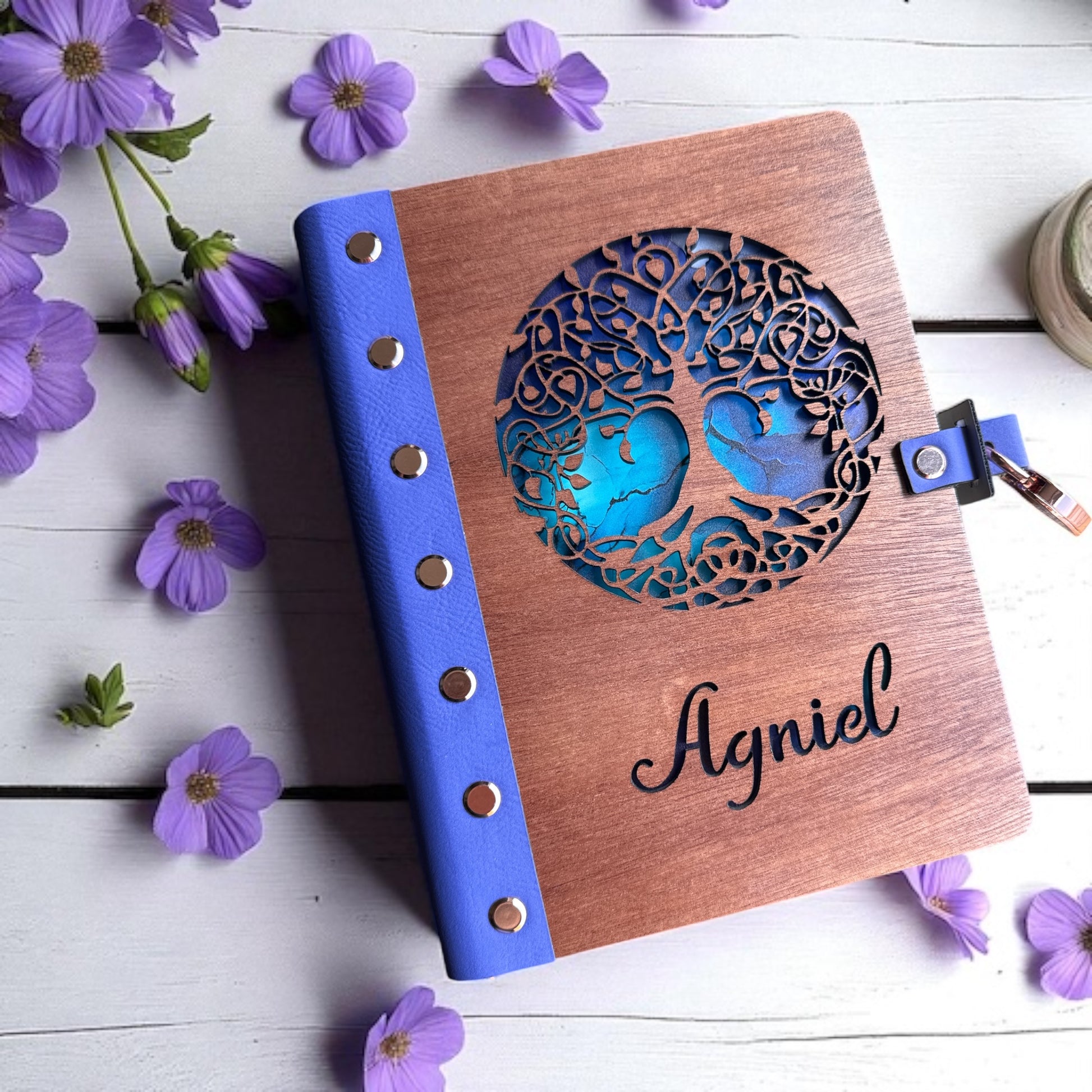 Handcrafted Wooden Diary or Notebook | Customizable and Refillable