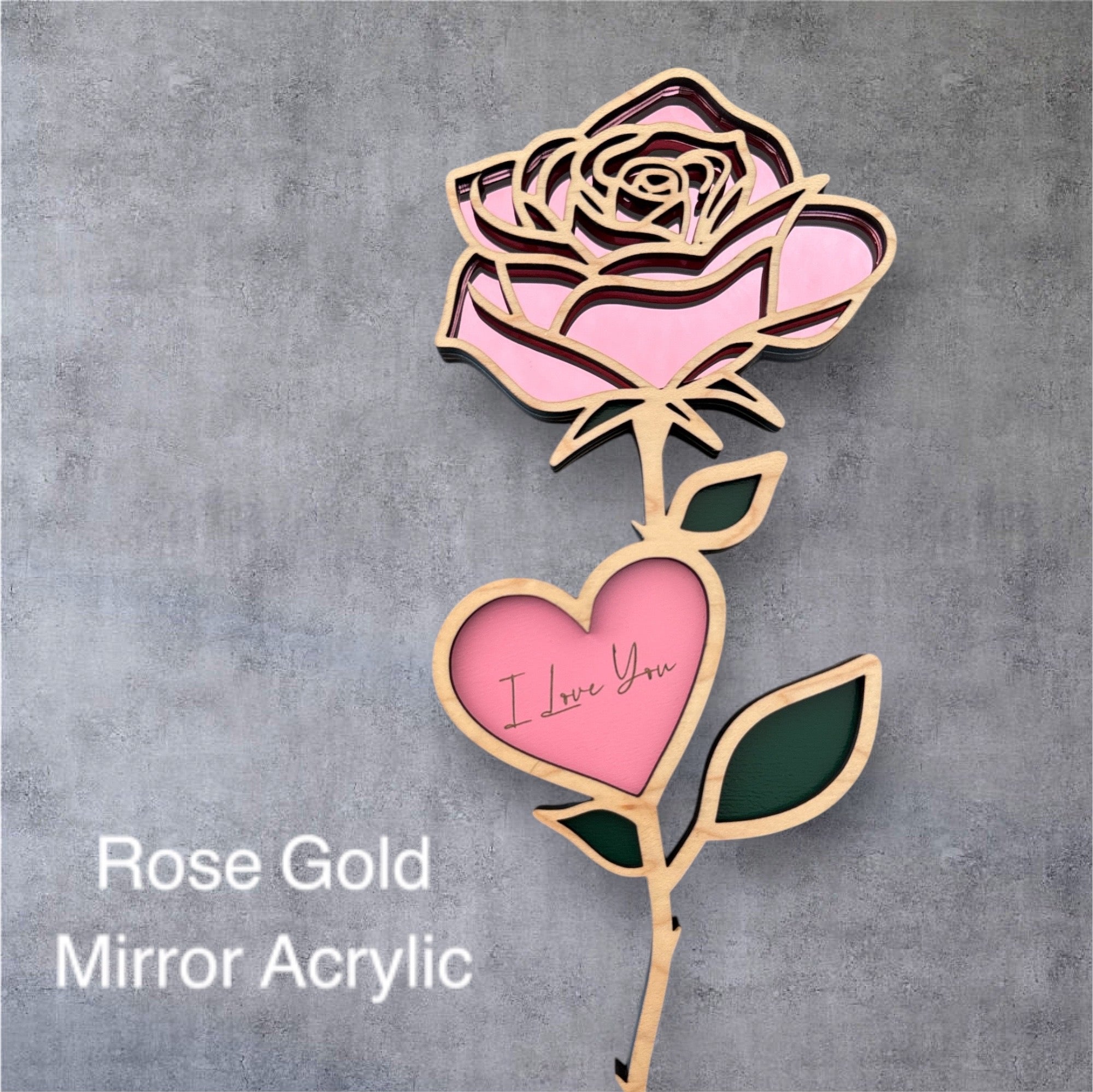 Everlasting Bloom Wood Rose | Personalized Wood Rose
