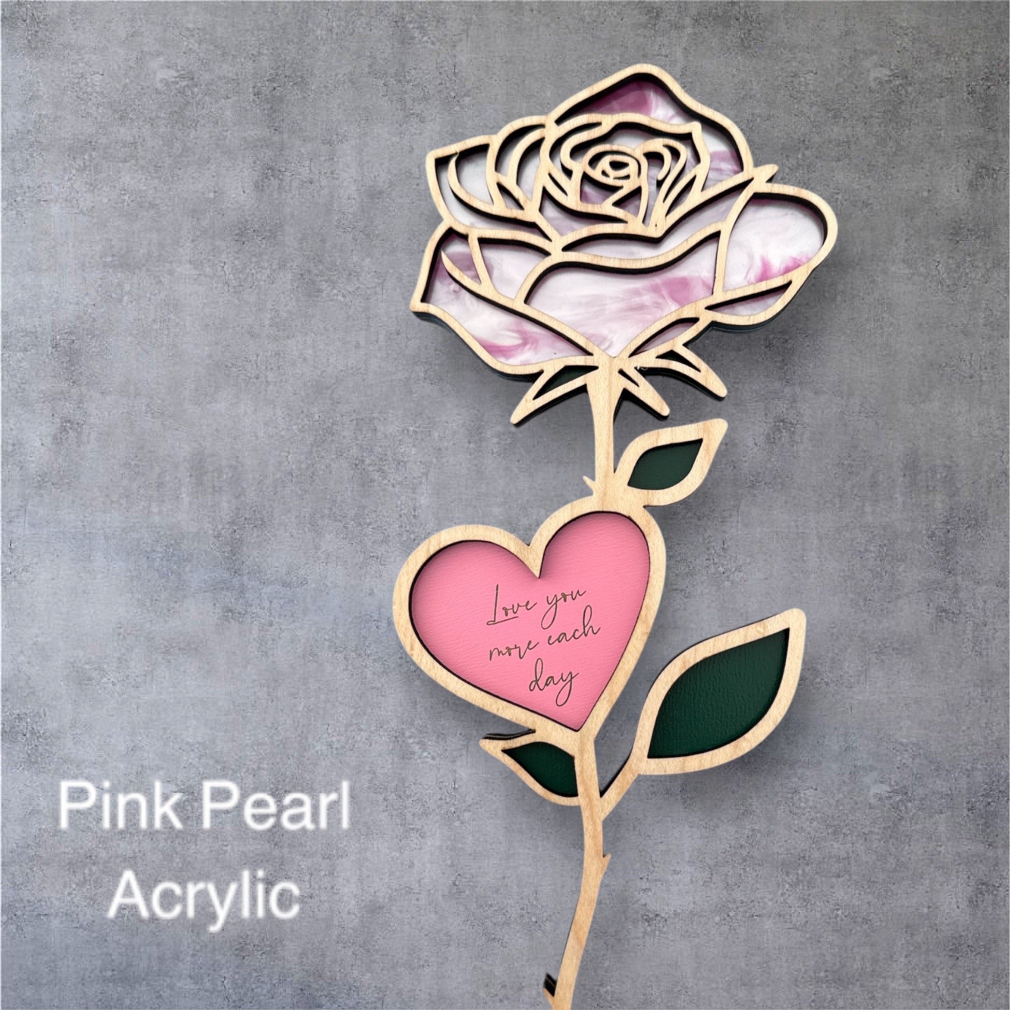 Everlasting Bloom Wood Rose | Personalized Wood Rose
