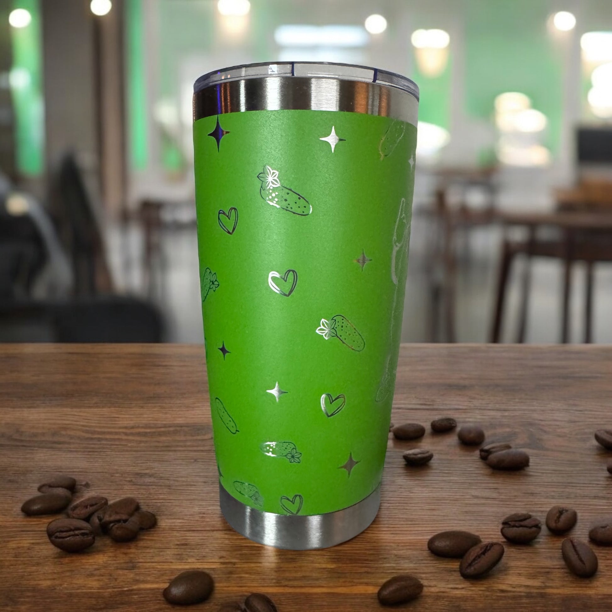 "Paint Me Green and Call Me a Pickle" Engraved Tumbler - 20oz