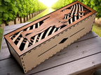 Elegant Laser-Cut Wooden Wine Gift Boxes