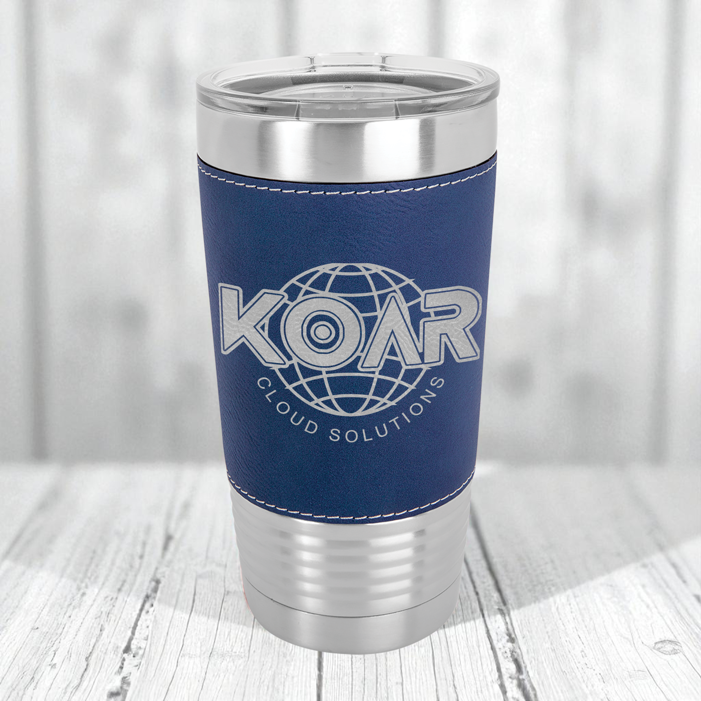 Custom Engraved 20oz Leatherette Tumbler - Polar Camel Brand