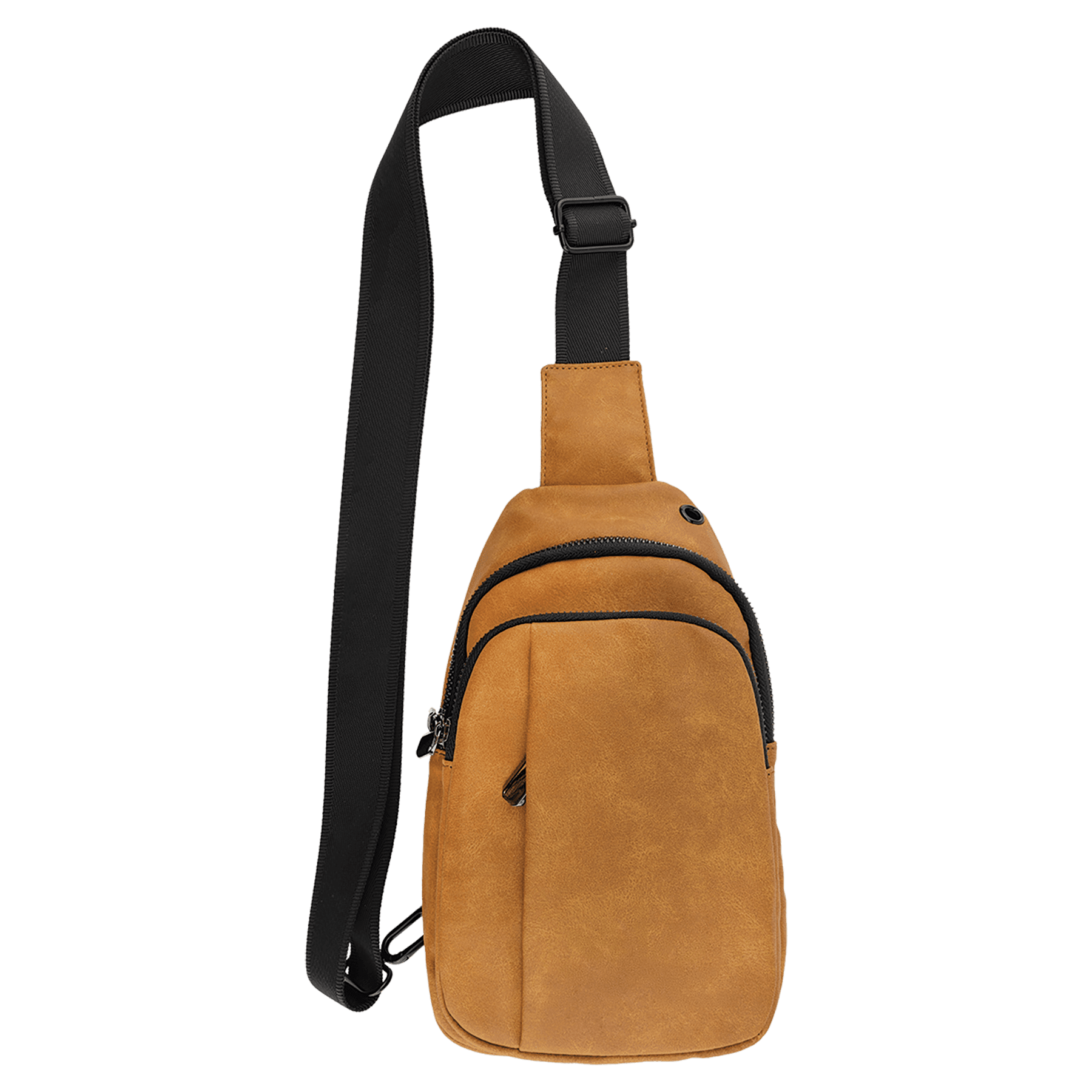Custom Engraved Leatherette Explorer Crossbody Bag