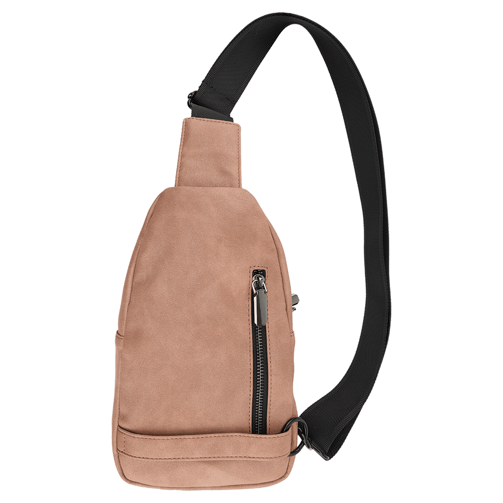 Custom Engraved Leatherette Explorer Crossbody Bag