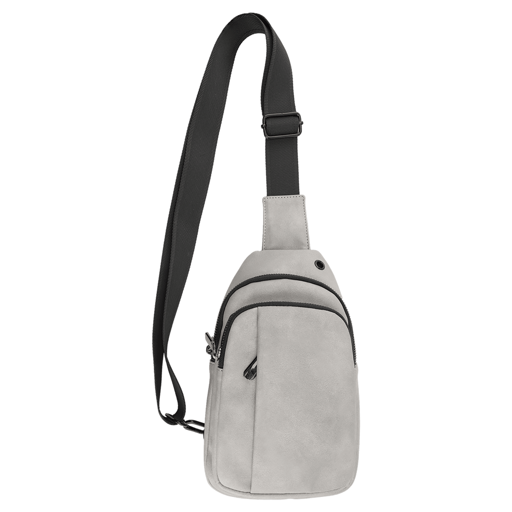 Custom Engraved Leatherette Explorer Crossbody Bag