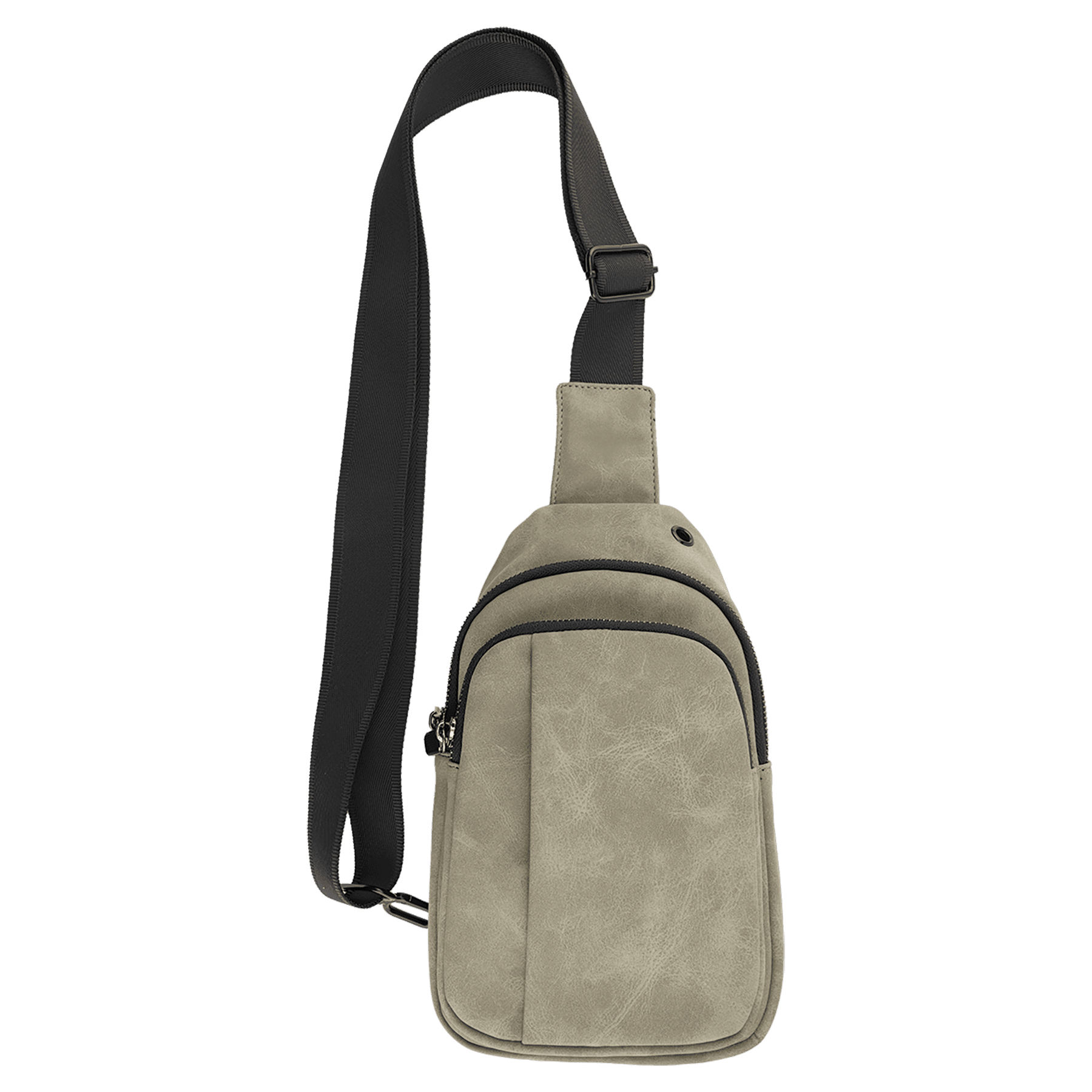 Custom Engraved Leatherette Explorer Crossbody Bag