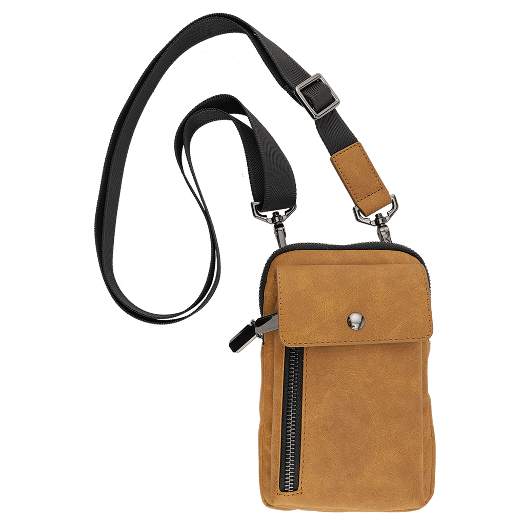 Custom Engraved Leatherette Urban Crossbody Bag