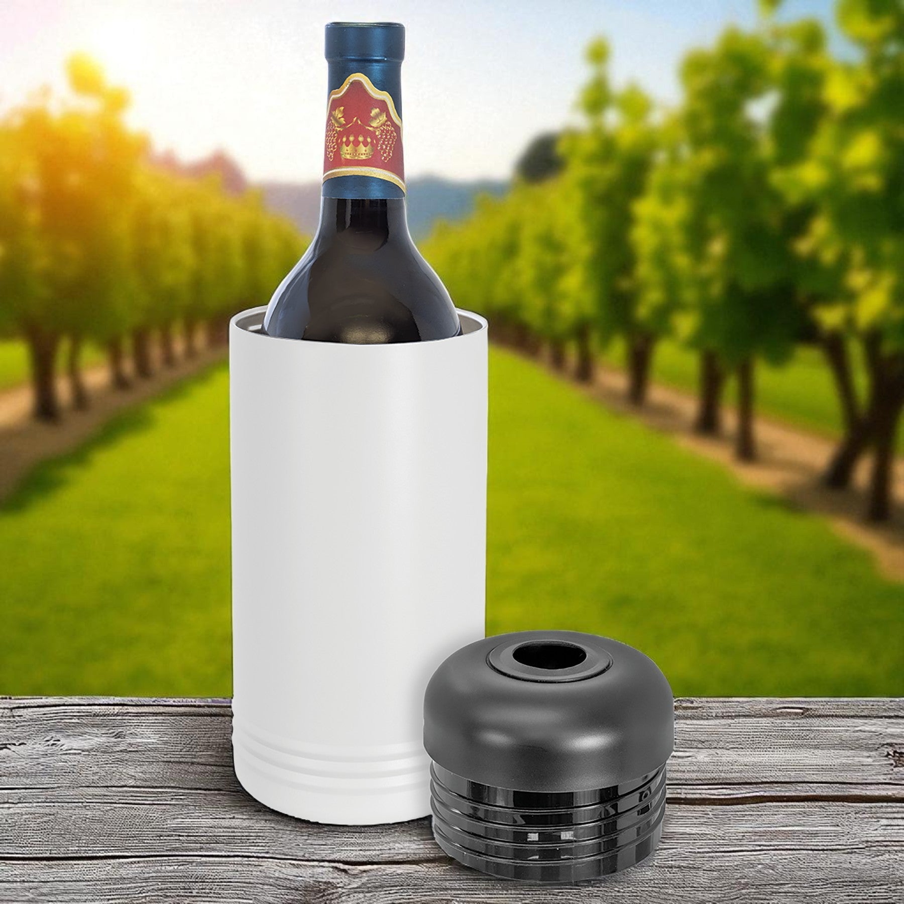 Custom Engraved Insulated Wine Chiller - Polar Camel Brand