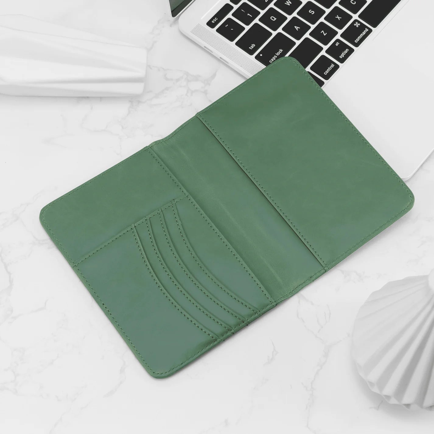 Custom engraved Personalized Laserette® Passport Wallet | RFID Travel Holder, Vegan Leather Travel Wallet by Laser & Build Bo