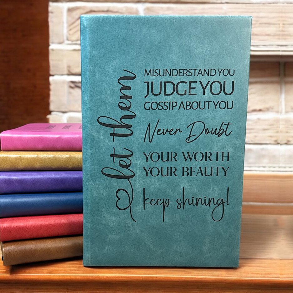 Personalized Journal | Let Them Engraved Leatherette Journal