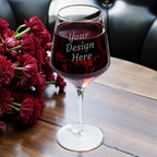 Custom Engraved Libbey Reserve Prism Wine Glasses