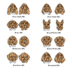 Line Art Dog Ornament – 108 Breeds with Optional Name Bone