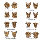 Line Art Dog Ornament – 108 Breeds with Optional Name Bone