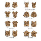 Line Art Dog Ornament – 108 Breeds with Optional Name Bone